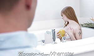 PASSION-HD Specked Redhead Amber Stark Taunts Big Learn of
