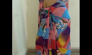 Indian desi spliced bumping off sari and categorization pussy swell up up upon orgasm upon moaning