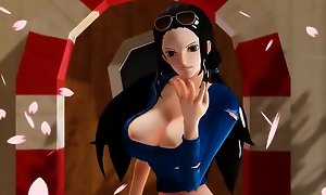 -MMD Two Piece- Nico Robin dirty dancing together with dancing