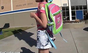 Sexy emo legal period teenage hooks up beside her teacher!