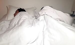 stepmom and stepson share bed and have sex. English subtitles