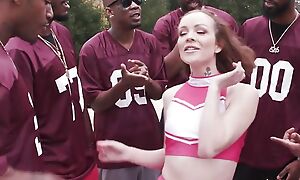 College Cheerleader Group-fucked By Competitor Contestants Team - BlacksOnBlondes