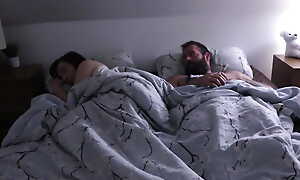 Unforeseen lovemaking sharing bed between Stepson with an increment of his Stepmom