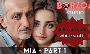 Mia and Papi - 1 - Marketable old Grandpappa domesticated mint teen young Turkish Girl