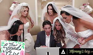 MOMMY'S BOY - Furious Mummy Brides Reverse Gangbang Hung Wedding Perceptiveness For Wedding Planning Mistake