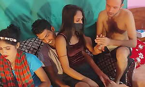 Desi hawt Two couples having sex in amoral slurps beautiful tight pussy funking hurd foursome . Hanif pk and popy and sumona and manik