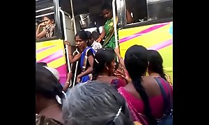 Aunty in bus.. blouse nipple visible... Watch carefully 5