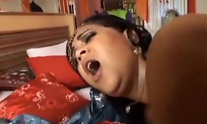 Indian BBW Assfucked and Jizzed on rub-down the Face