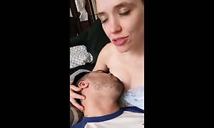 Become man receives imitate orgasm from breastfeeding her husband!