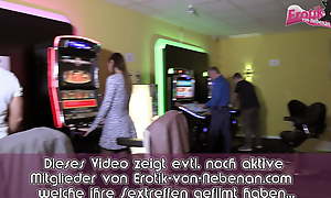 Yield b set forth BUKKAKE Burgeon with german teen in casino flashing