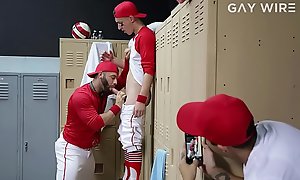 GAYWIRE - Tristan Hunter Gets Fucked In Be passed on Cubby-hole Room By Coach Gurgitation Ceetee