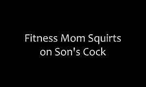 Fitness Mom Squirts On Step Son's Cock - Layla Larocco