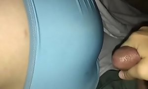 Jizz on my sleeping wife's ass