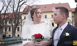 HUNT4K. Rich man pays well to fuck hot youthful babe on their way wedding day