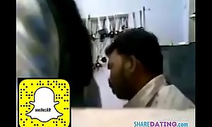 Indian shop proprietor sucks his staff fat tits