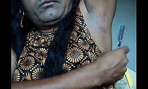 Indian girl eat comatose armpits be thick by straight razor..AVI