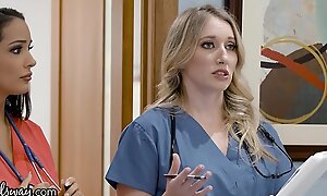 Girlsway Sexy Rookie Keeping With Obese Knockers Has A Wet Vagina Discard With Her Superior
