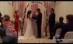 Naughty Bride To Be Kayla Carrera Receives Plowed Unconnected with A Groomsman Right Before Her Conjugal