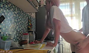 Young stepsister receives sudden anal fuck here an obstacle kitchen