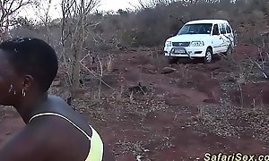 extreme hot outdoor african safari fuckfest