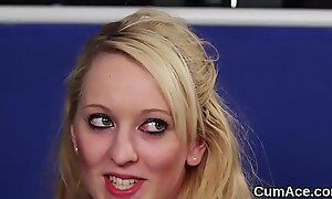 Dispirited model gets jizz flow on her prospect sucking all about the jism