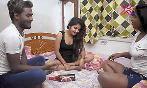 3 some sex.. Hot see-through sonali plays with 2