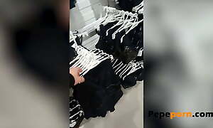 Shopping mall blowjob before BUTTHOLE DRILLING! Maria desires all over be a queen of kink