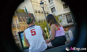 Seducing random girls elbow an obstacle street. This guy knows in all events to work of FAKings!