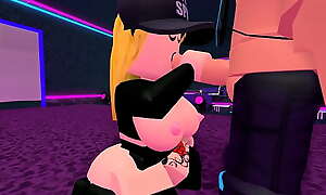 Thick ROBLOX girl gives clothes-horse a blowjob in a stripclub at 3 AM xvids